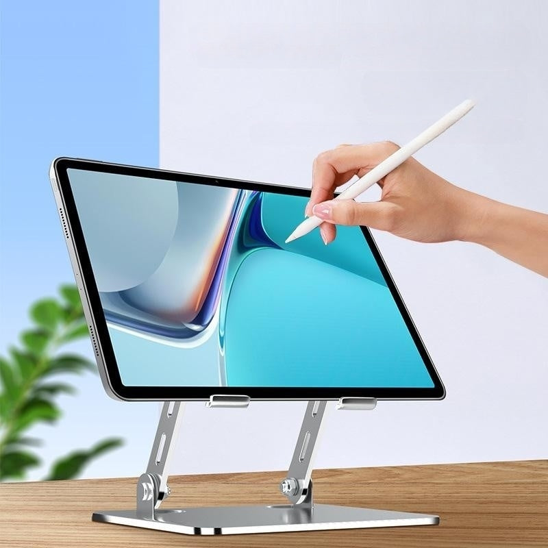 KTR03-001 Aluminum 360 Degree Rotatable Notebook/iPad Stand for Desk