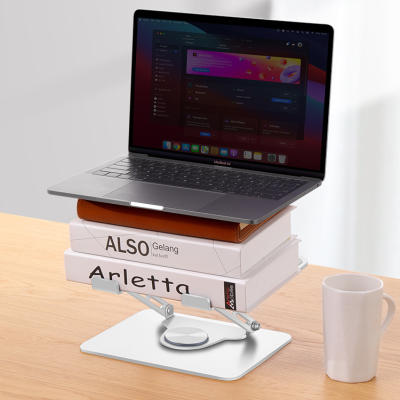 KTR03-002 360 Degree Rotatable Notebook/iPad Stand for Desk