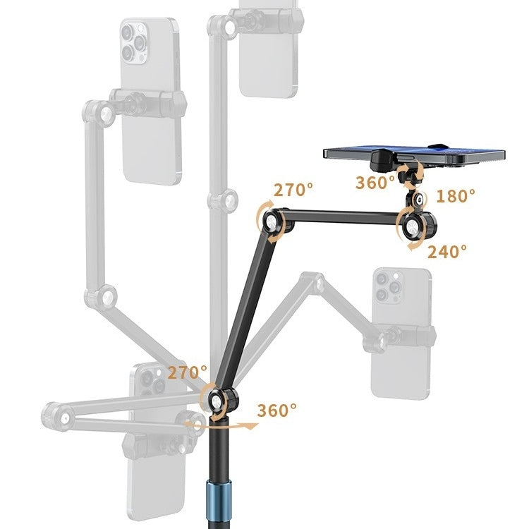 KTR01-005 Adjustable Angle and Height Phone/iPad Holder Floor Stand