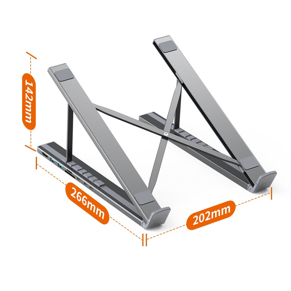KTR03-008 Man-Pack Foldable Notebook/iPad Stand with 7 in 1 Expander