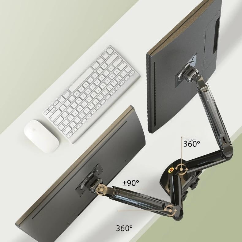 KTR04-005 Double Monitor Holder Arm Desk Mount