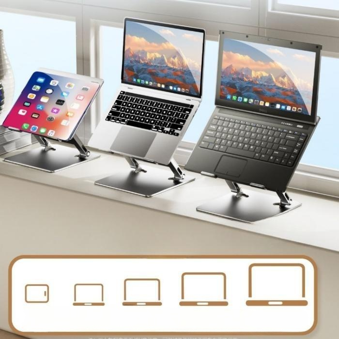 KTR03-023 Foldable Notebook/iPad Stand for Desk