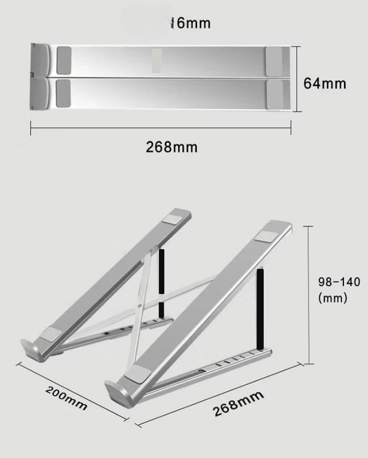 KTR03-009 Man-Pack Foldable Notebook/iPad Stand